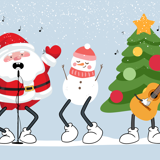 Bankers opptrer på Humlå sin julefest 