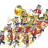 17.mai i Time. Skulekorps og songelevar aktive i lokalmiljøet